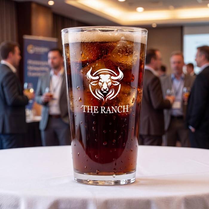 Clear Cut Pint Glass