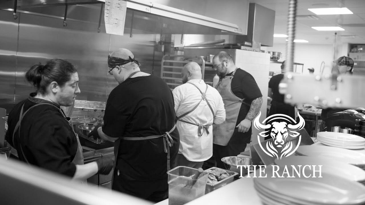 Busy BW Kitchen Photo